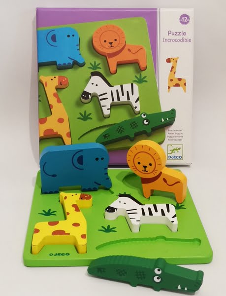 Puzzle in legno Incrocodible – DJECO