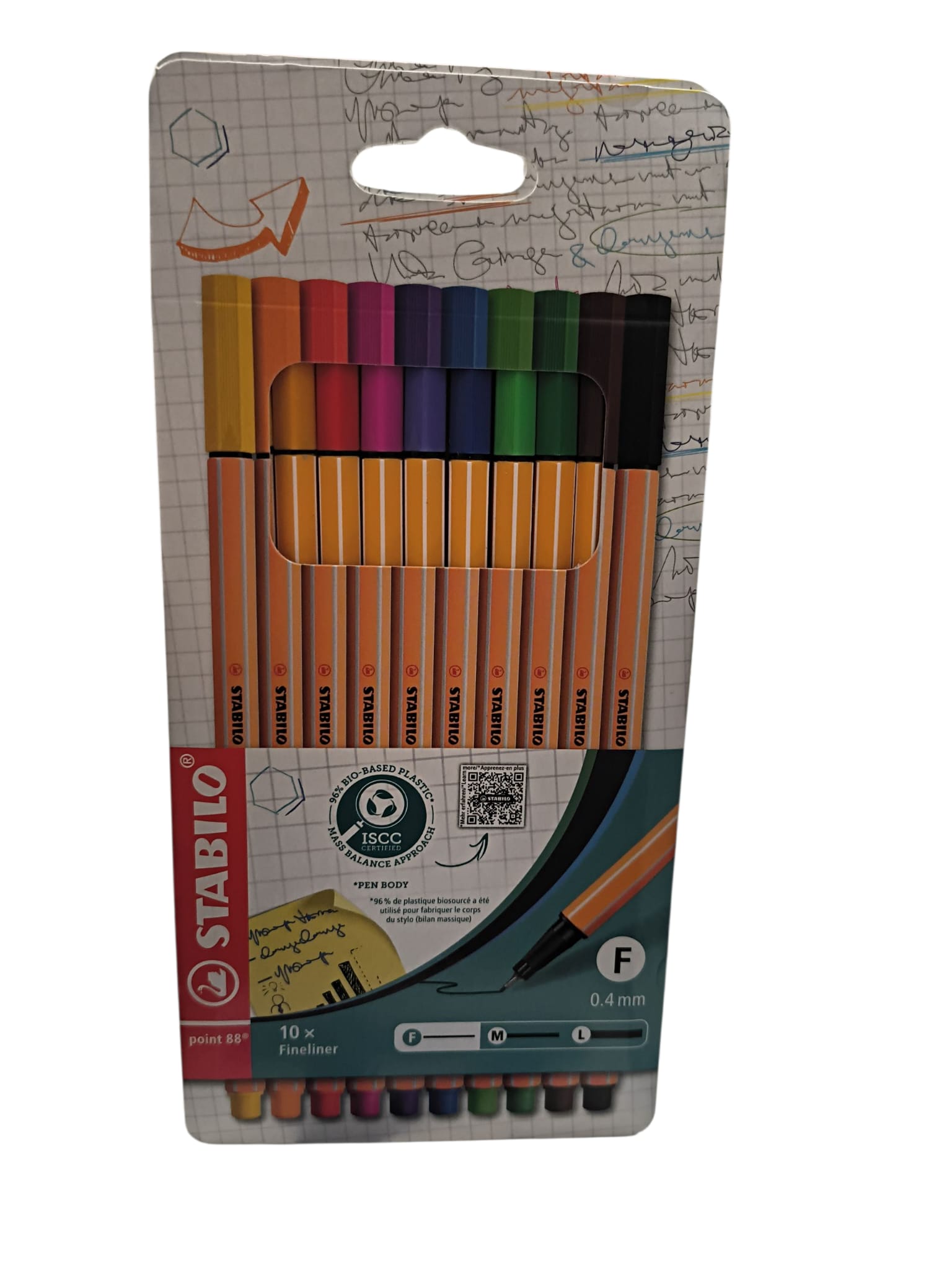 FINELINER POINT 88 SET 10 COLORI STABILO