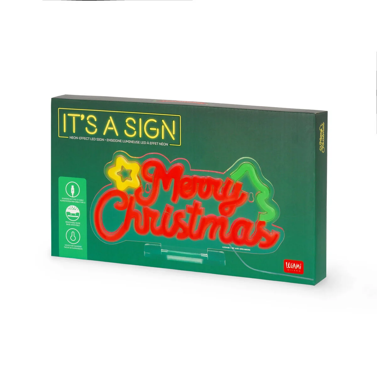 LAMPADA LED EFFETTO NEON MERRY XMAS