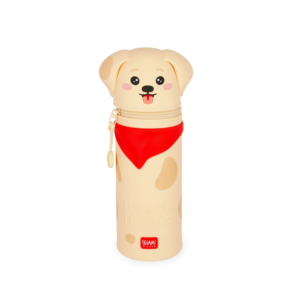 Astuccio 2-in-1 in Silicone Golden "Fur-ever Friends" - Kawaii