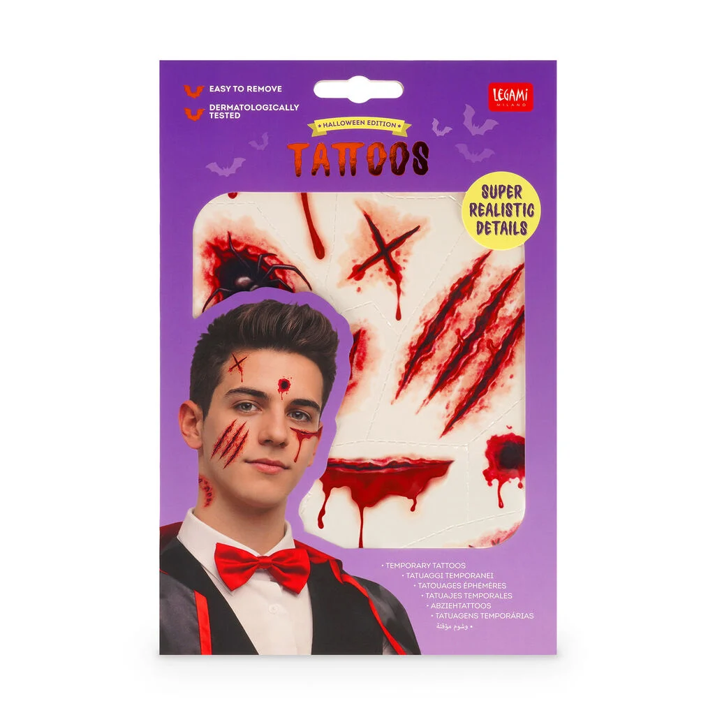 Tatuaggi Temporanei Viso e Corpo - Halloween